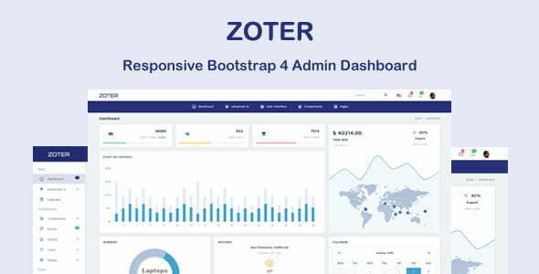 Zoter - Responsive Admin Dashboard Template