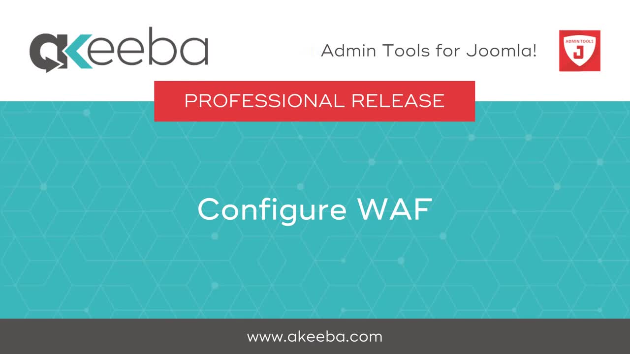 Akeeba Admin Tools PRO - Joomla site security component