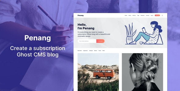 Penang - Membership and Subscription Ghost 3.0 Theme