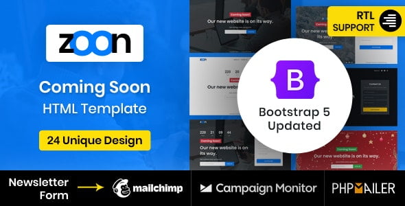 Zoon - Coming Soon Template